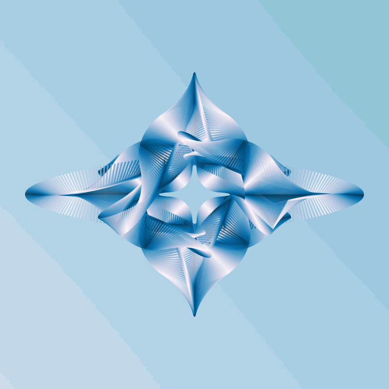 image of curves generated using the spirograph script over coloured backgrounds