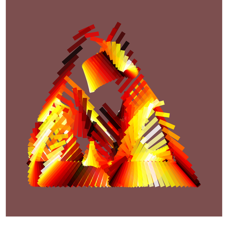 image of plot generated using the spirograph script but with background colours