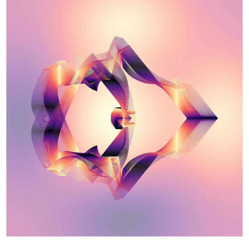 image of plot generated using the spirograph script but with background colours