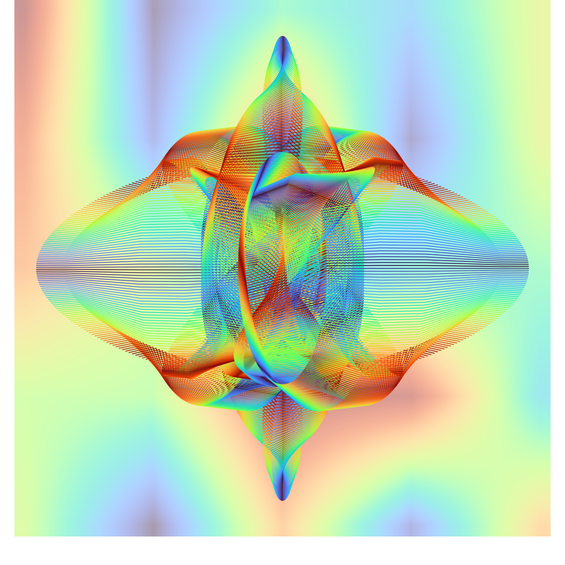 image of plot generated using the spirograph script but with background colours