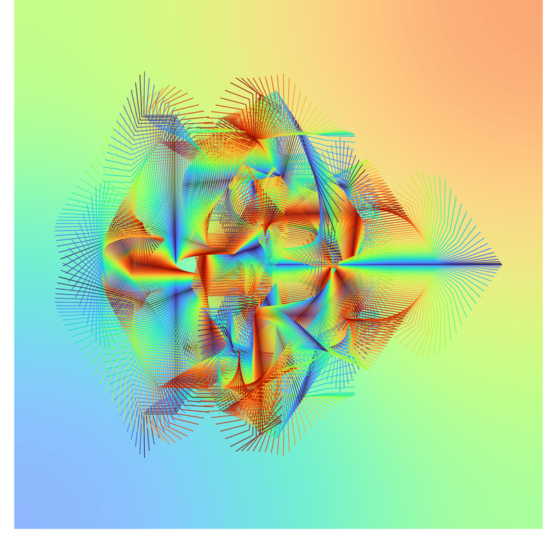 image of plot generated using the spirograph script but with background colours