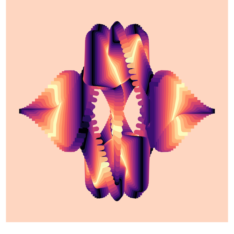 image of plot generated using the spirograph script but with background colours