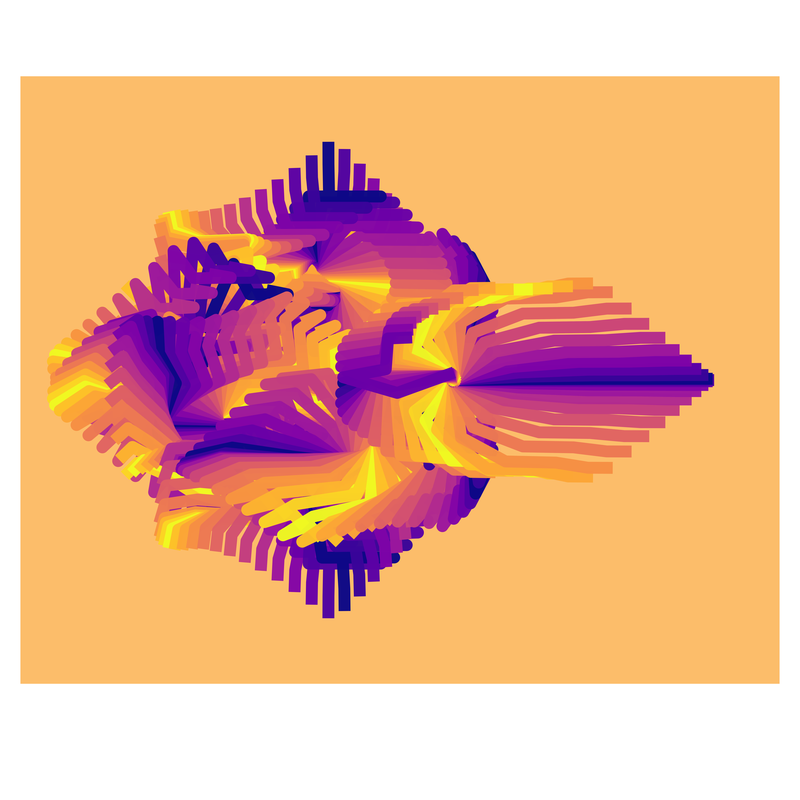 image of plot generated using the spirograph script but with background colours