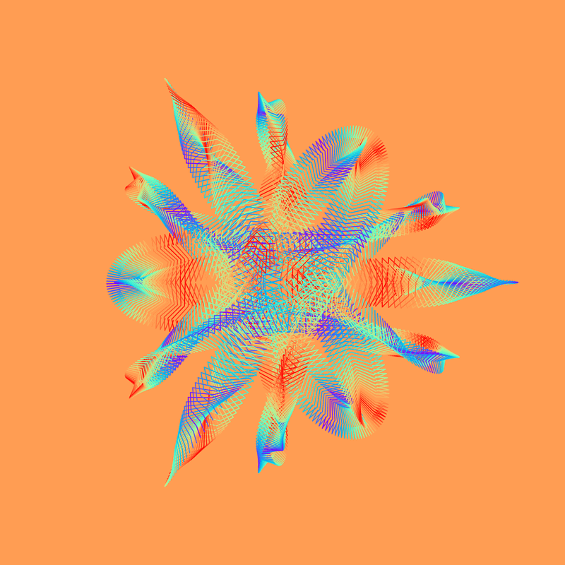 image of plot generated using the spirograph script but with background colours