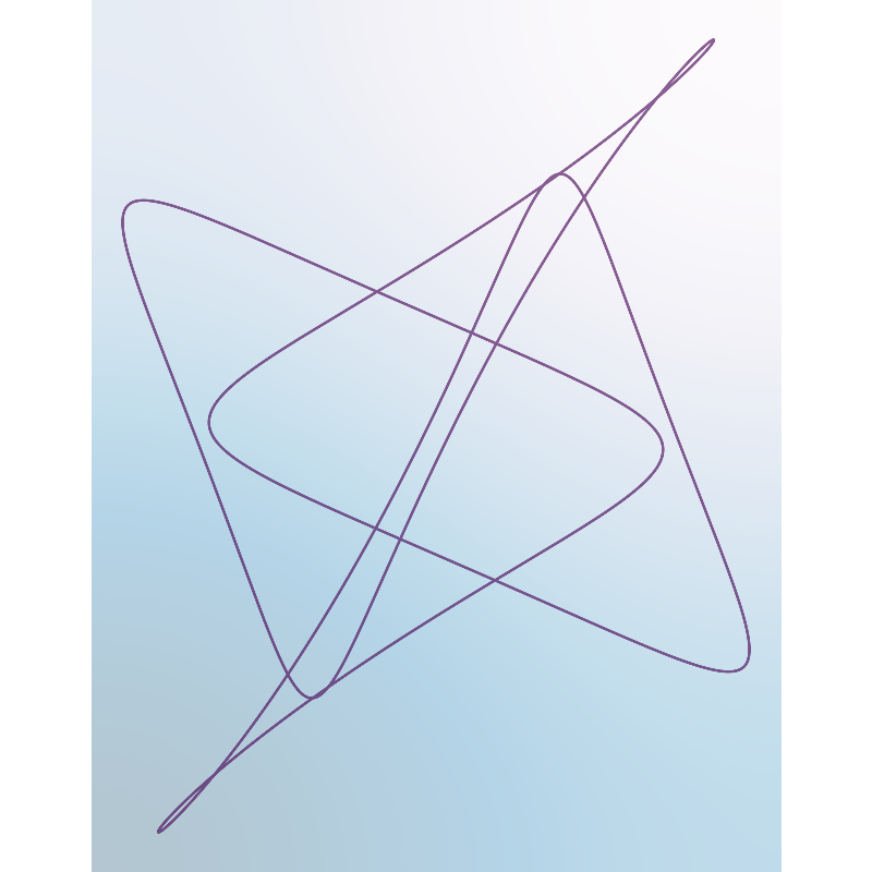 simple gnarly spirograph image with gradient background