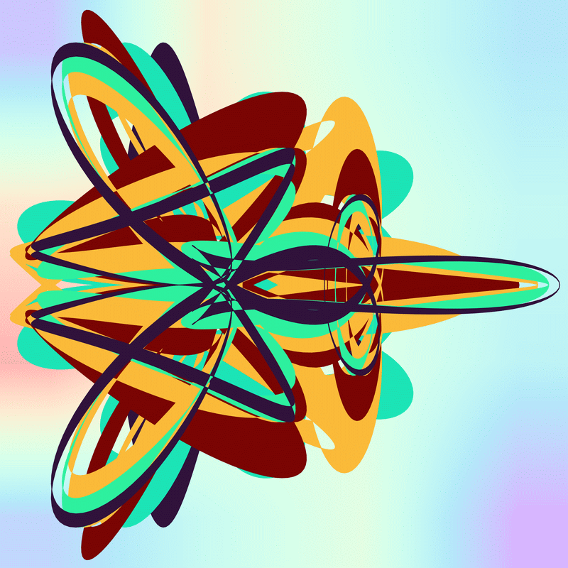 gnarly spirograph images generated with matplotlib fill_between(), with variations between which rows the colouring occurs